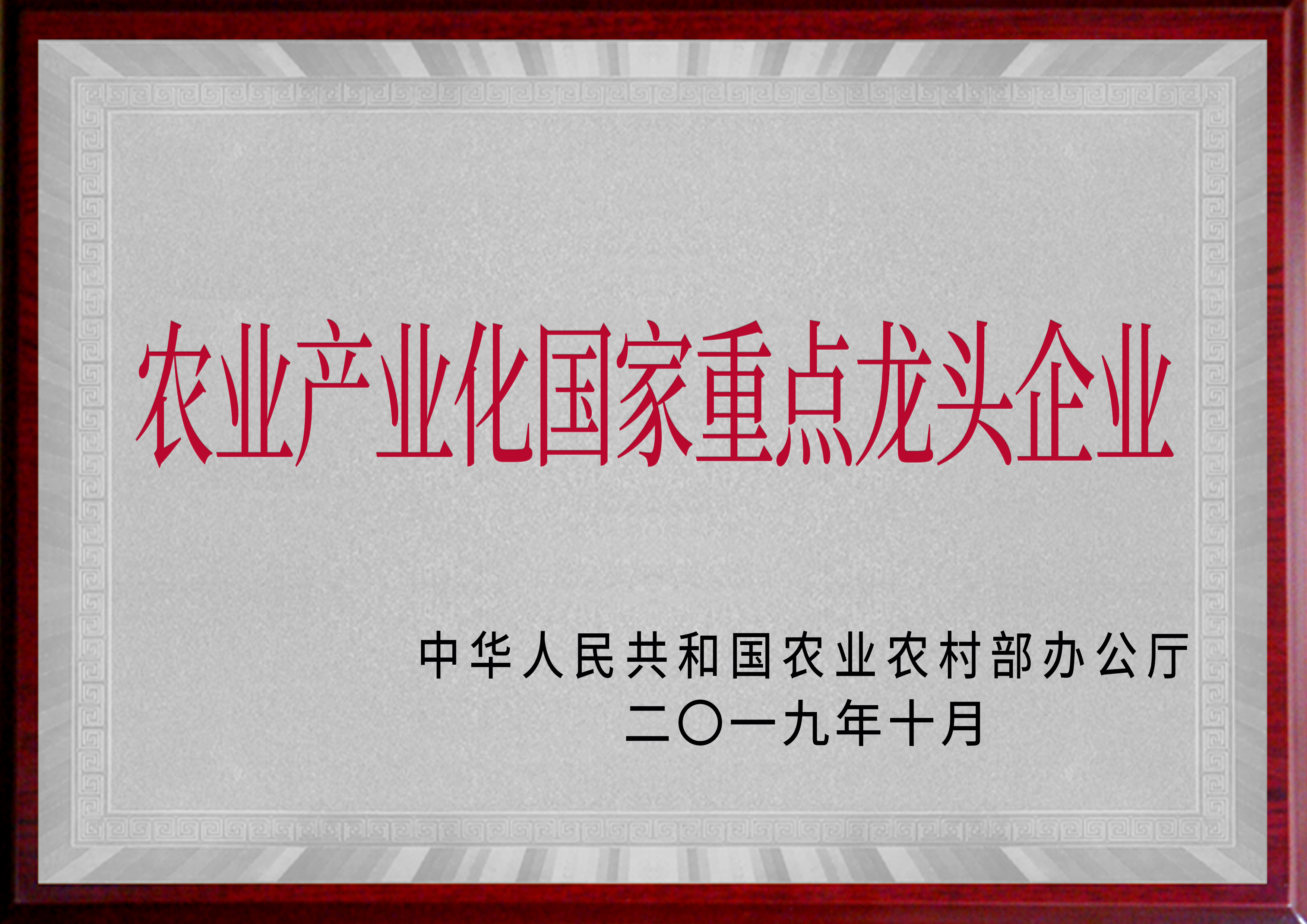 農業產業化國家重點龍頭企業